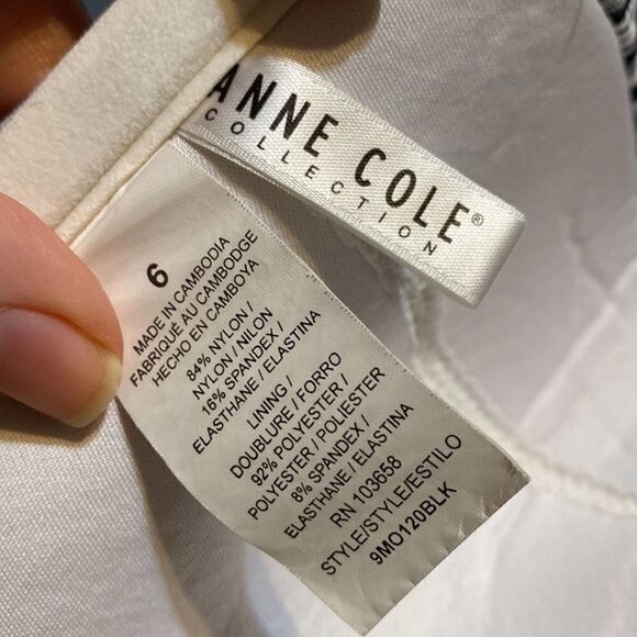 Anne Cole Black and White Swimsuit Full Coverage Size 6 - Picture 7 of 7